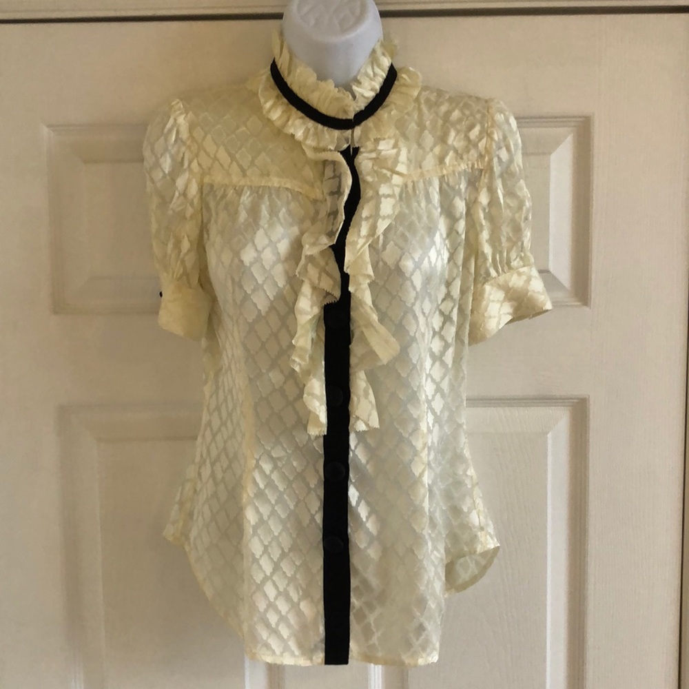 Diane von Furstenburg silk/rayon Kailey top